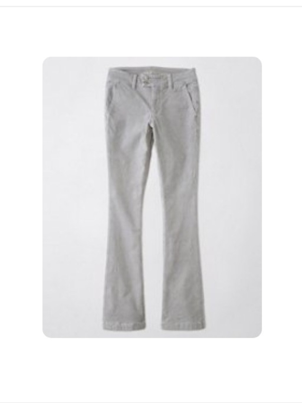 Women's Light Gray Flare Jeans - Sleek Everyday Silhouette
